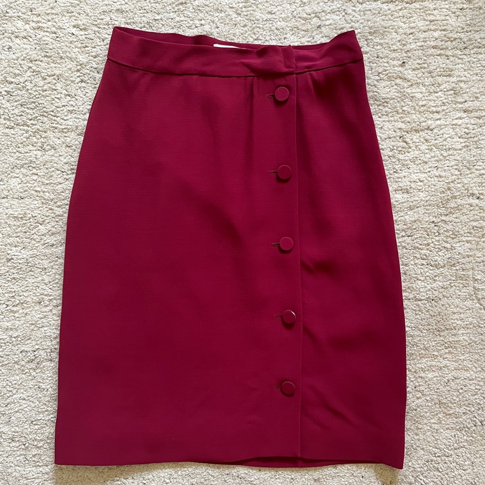 & OTHER STORIES Pink Swing Skirt with Buttons